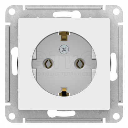 Розетка одинарная скрытая З/К 16А 250В IP20 лотос ATLASDESIGN